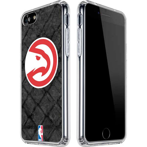 NBA Atlanta Hawks Dark Rust iPhone SE (2nd & 3rd Gen) Clear Case