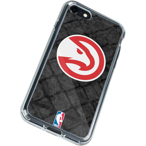 NBA Atlanta Hawks Dark Rust iPhone SE (2nd & 3rd Gen) Clear Case