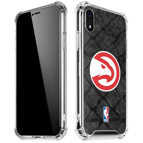 NBA Atlanta Hawks Dark Rust iPhone XR Clear Case