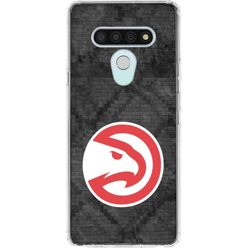 NBA Atlanta Hawks Dark Rust LG Stylo 6 Clear Case