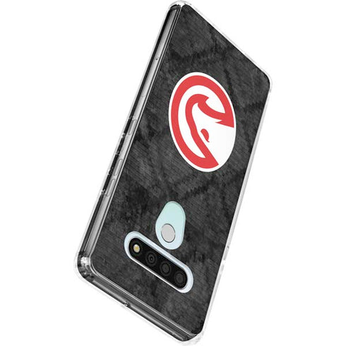 NBA Atlanta Hawks Dark Rust LG Stylo 6 Clear Case