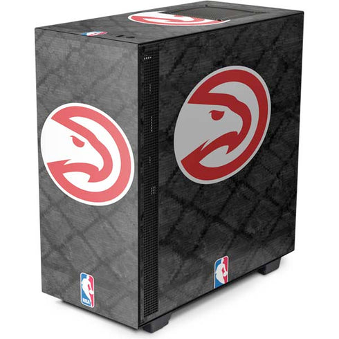NBA Atlanta Hawks Dark Rust NZXT H510 Compact ATX Mid-Tower Case Skin