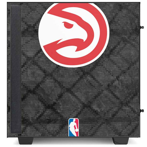 NBA Atlanta Hawks Dark Rust NZXT H510 Compact ATX Mid-Tower Case Skin