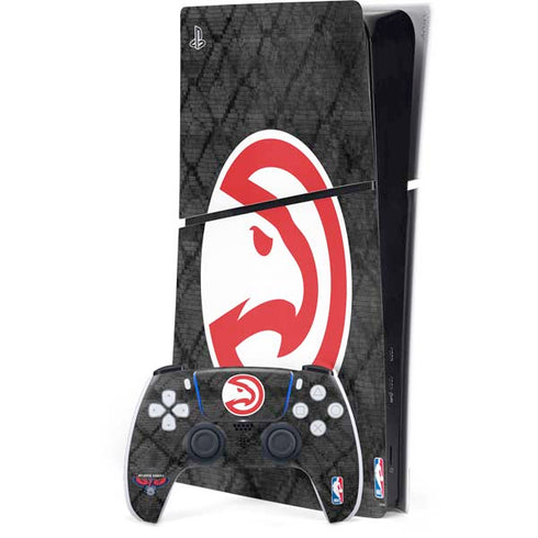 NBA Atlanta Hawks Dark Rust PS5 Slim Digital Edition Console Skin