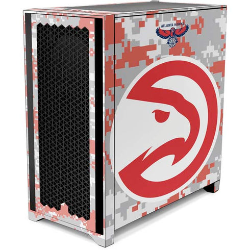 NBA Atlanta Hawks Digi Camo Corsair 4000D Tempered Glass Mid-Tower ATX Case Skin