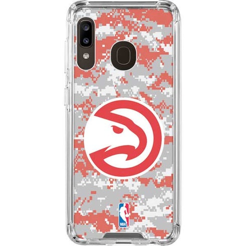 NBA Atlanta Hawks Digi Camo Galaxy A30 Clear Case