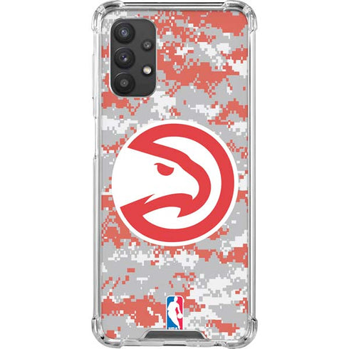 NBA Atlanta Hawks Digi Camo Galaxy A32 5G Clear Case