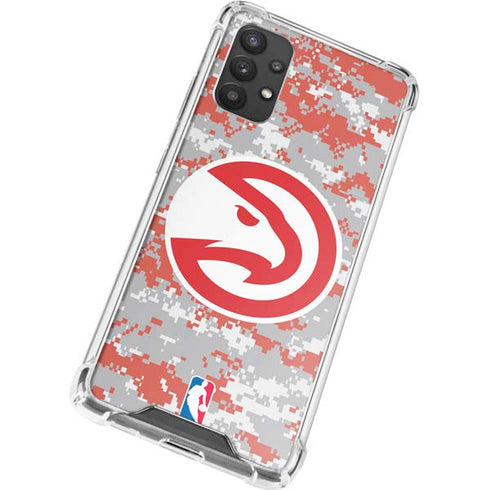 NBA Atlanta Hawks Digi Camo Galaxy A32 5G Clear Case