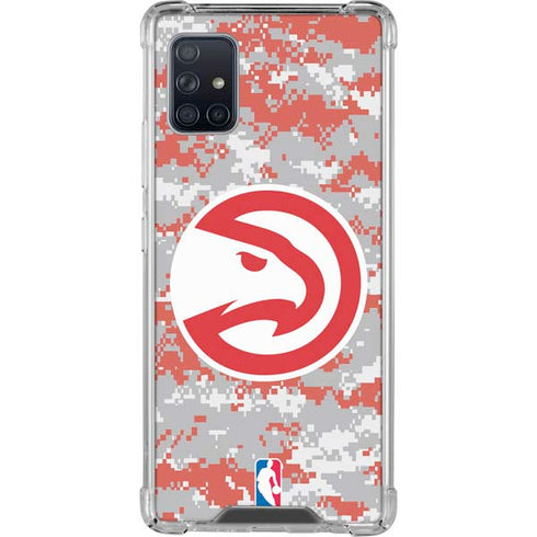 NBA Atlanta Hawks Digi Camo Galaxy A51 5G Clear Case