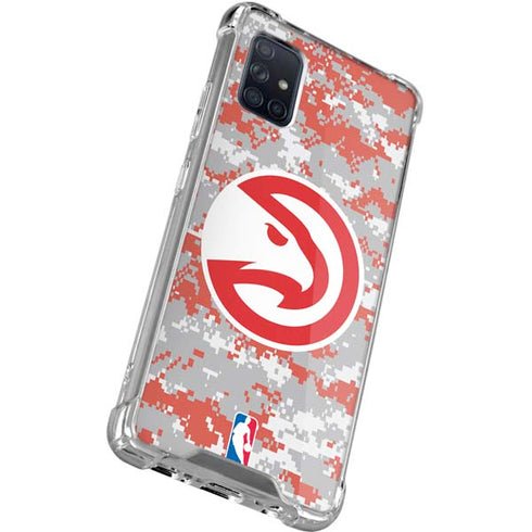 NBA Atlanta Hawks Digi Camo Galaxy A51 5G Clear Case