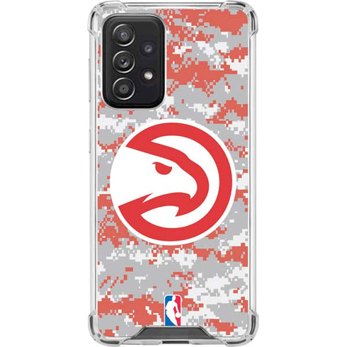 NBA Atlanta Hawks Digi Camo Galaxy A52 5G Clear Case