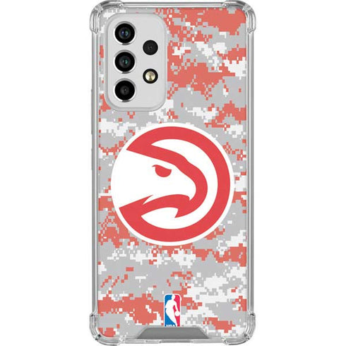 NBA Atlanta Hawks Digi Camo Galaxy A53 5G Clear Case