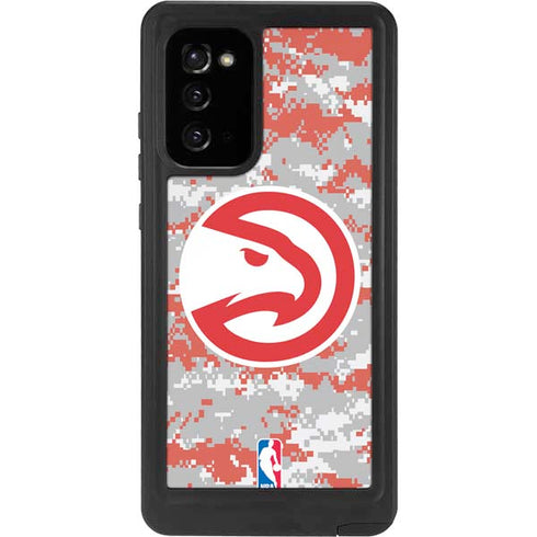 NBA Atlanta Hawks Digi Camo Galaxy Note20 5G Waterproof Case