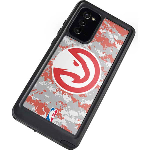 NBA Atlanta Hawks Digi Camo Galaxy Note20 5G Waterproof Case