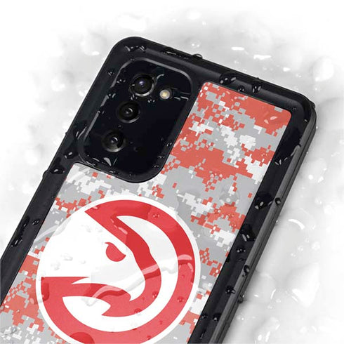 NBA Atlanta Hawks Digi Camo Galaxy Note20 5G Waterproof Case