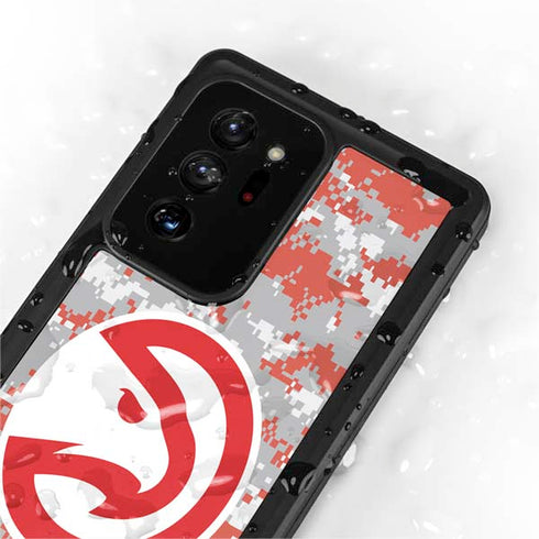 NBA Atlanta Hawks Digi Camo Galaxy Note20 Ultra 5G Waterproof Case
