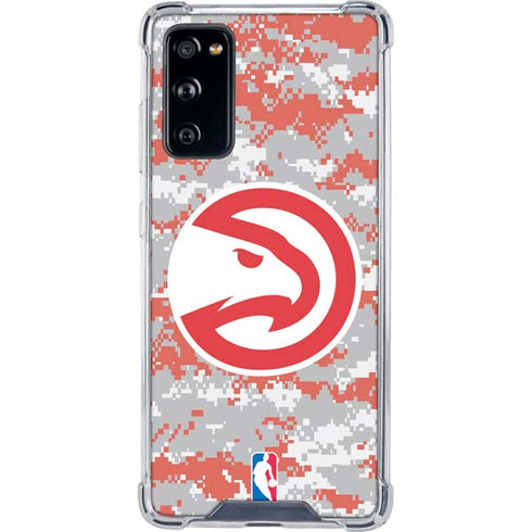 NBA Atlanta Hawks Digi Camo Galaxy S20 FE Clear Case