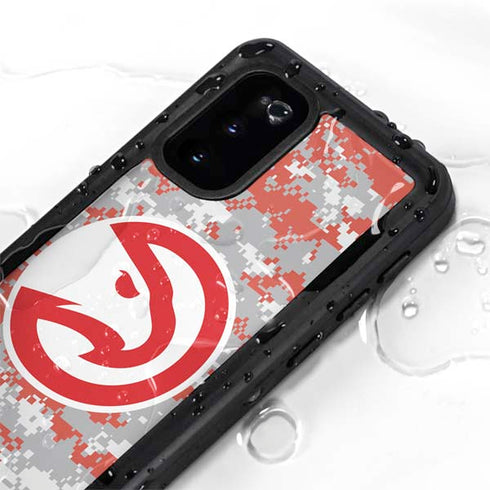 NBA Atlanta Hawks Digi Camo Galaxy S20 Waterproof Case