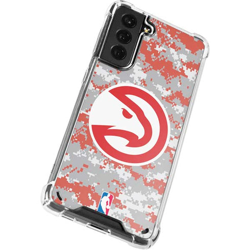 NBA Atlanta Hawks Digi Camo Galaxy S21 5G Clear Case