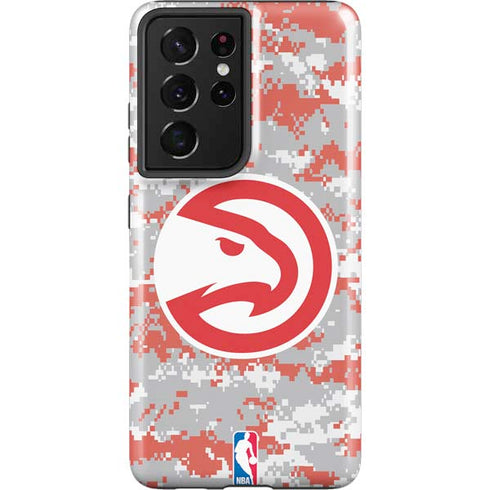 NBA Atlanta Hawks Digi Camo Galaxy S21 Ultra 5G Pro Case