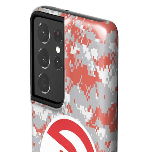 NBA Atlanta Hawks Digi Camo Galaxy S21 Ultra 5G Pro Case