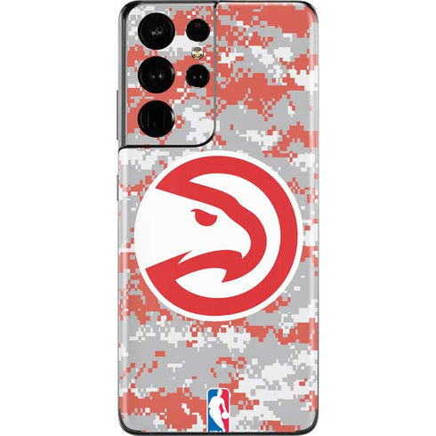 NBA Atlanta Hawks Digi Camo Galaxy S21 Ultra 5G Skin