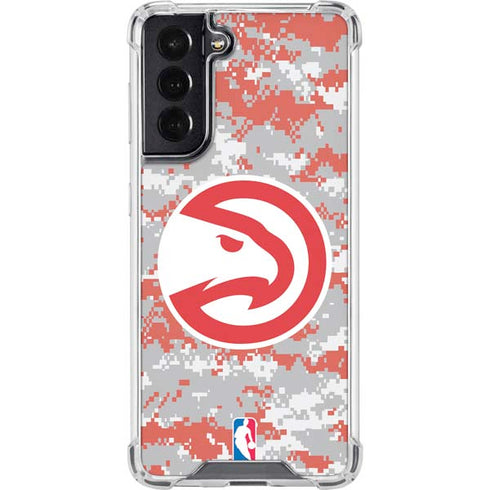 NBA Atlanta Hawks Digi Camo Galaxy S22 Clear Case