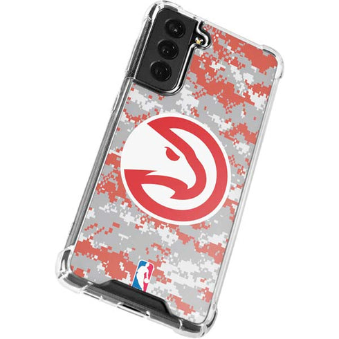 NBA Atlanta Hawks Digi Camo Galaxy S22 Clear Case