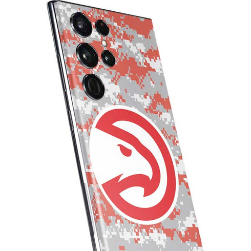 NBA Atlanta Hawks Digi Camo Galaxy S22 Ultra Skin