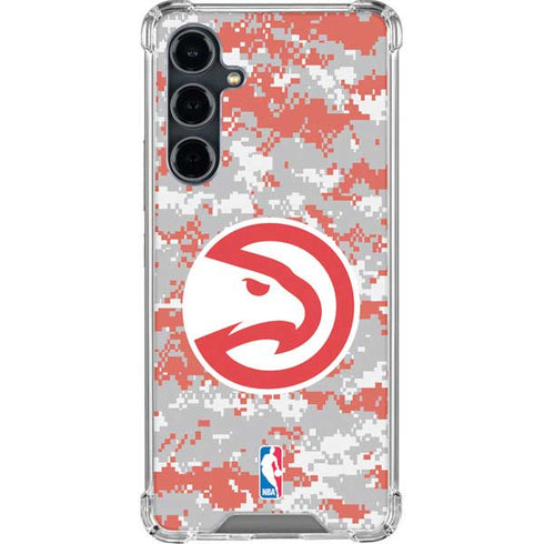 NBA Atlanta Hawks Digi Camo Galaxy S23 FE Clear Case