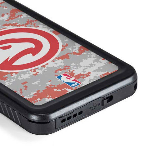 NBA Atlanta Hawks Digi Camo Galaxy S23 Plus Waterproof Case