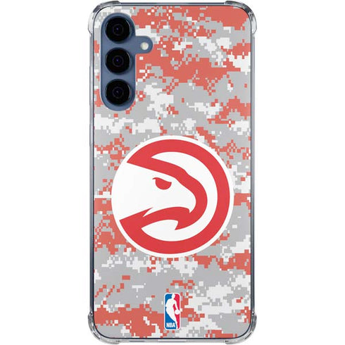 NBA Atlanta Hawks Digi Camo Galaxy S24 Clear Case