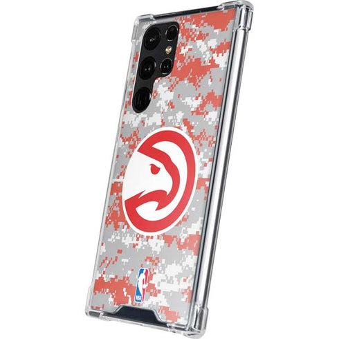 NBA Atlanta Hawks Digi Camo Galaxy S24 Ultra Clear Case