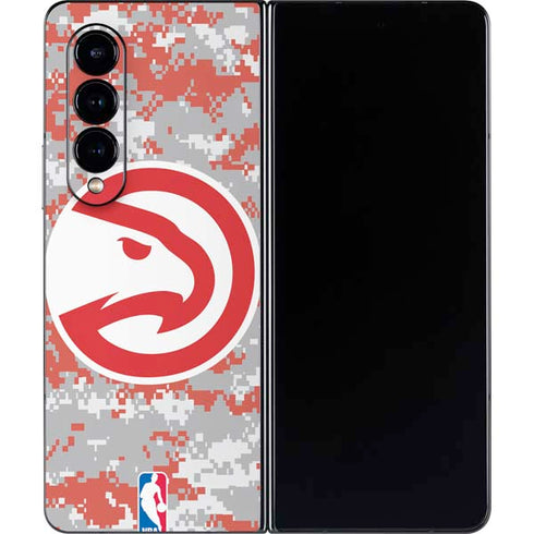 NBA Atlanta Hawks Digi Camo Galaxy Z Fold4 5G Skin