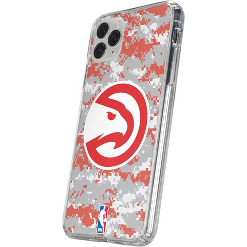 NBA Atlanta Hawks Digi Camo iPhone 11 Pro Clear Case