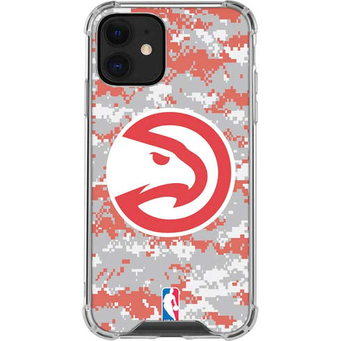 NBA Atlanta Hawks Digi Camo iPhone 12 Mini Clear Case