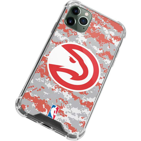 NBA Atlanta Hawks Digi Camo iPhone 12 Pro Max Clear Case