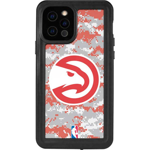 NBA Atlanta Hawks Digi Camo iPhone 12 Pro Waterproof Case