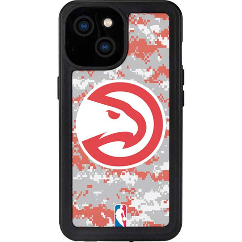 NBA Atlanta Hawks Digi Camo iPhone 13 Mini Waterproof Case