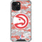 NBA Atlanta Hawks Digi Camo iPhone 14 Clear Case