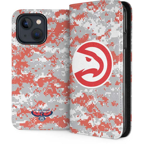 NBA Atlanta Hawks Digi Camo iPhone 14 Folio Case