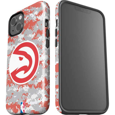 NBA Atlanta Hawks Digi Camo iPhone 14 Plus Impact Case