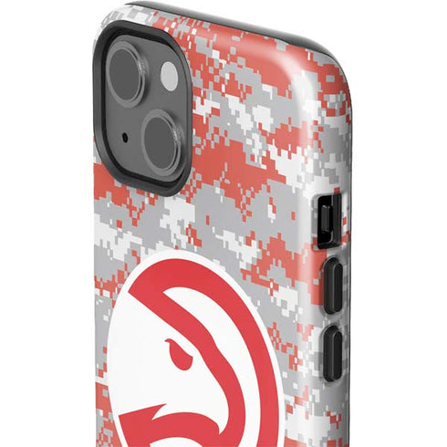 NBA Atlanta Hawks Digi Camo iPhone 15 Impact Case