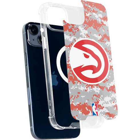 NBA Atlanta Hawks Digi Camo iPhone 15 Plus MagSafe Case