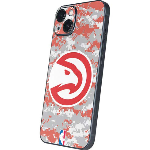 NBA Atlanta Hawks Digi Camo iPhone 15 Plus Skin