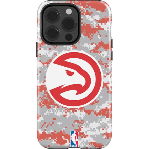 NBA Atlanta Hawks Digi Camo iPhone 15 Pro Impact Case