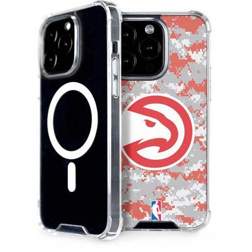 NBA Atlanta Hawks Digi Camo iPhone 15 Pro MagSafe Case
