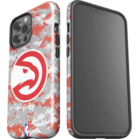 NBA Atlanta Hawks Digi Camo iPhone 15 Pro Max Impact Case
