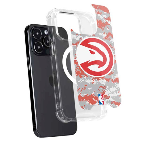 NBA Atlanta Hawks Digi Camo iPhone 15 Pro Max MagSafe Case