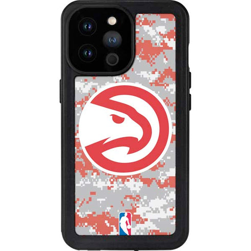 NBA Atlanta Hawks Digi Camo iPhone 14 Pro Max Waterproof Case
